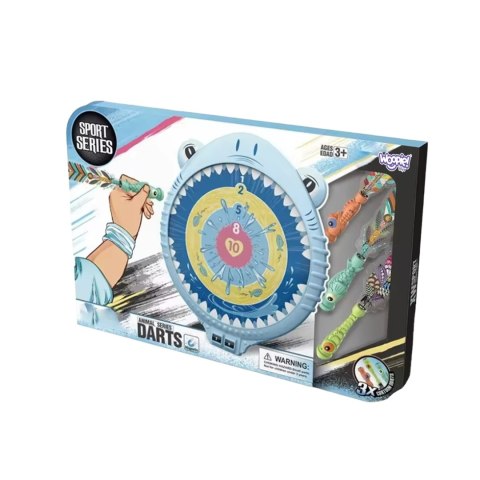 WOOPIE Magnetyczna Gra w Rzutki Bezpieczna Dart Tarcza Wesoły Rekinek