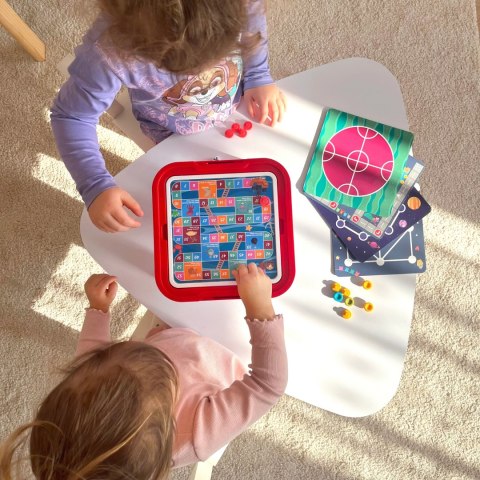 WOOPIE Stolik Gier Planszowych Logicznych 65 el. Zestaw 11w1