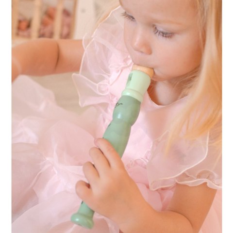 CLASSIC WORLD Drewniany Zestaw Instrumentów Muzycznych Flet Tamburyn Kastaniet Cymbałki