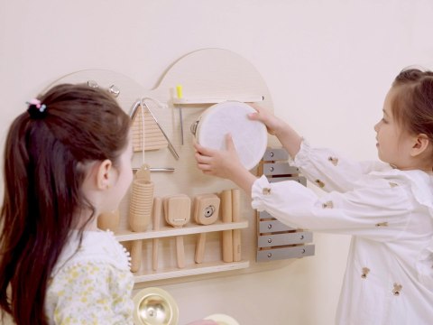 VIGA Drewniana Tablica Muzyczna Zestaw 12 Instrumentów Perkusyjnych VIGA Drewniana Tablica Muzyczna Zestaw 12 Instrumentów Perkusyjnych