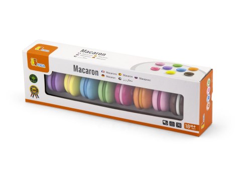 VIGA Drewniane Ciastka Kolorowe Ciasteczka Zestaw Makaroników 8 szt VIGA Drewniane Ciastka Kolorowe Ciasteczka Zestaw Makaroników 8 szt