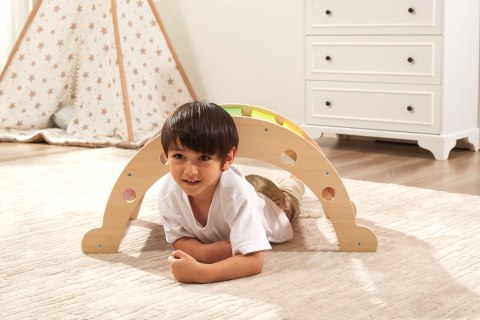 VIGA Drewniany Bujak Mostek 2w1 Huśtawka Montessori Tęczowa VIGA Drewniany Bujak Mostek 2w1 Huśtawka Montessori Tęczowa