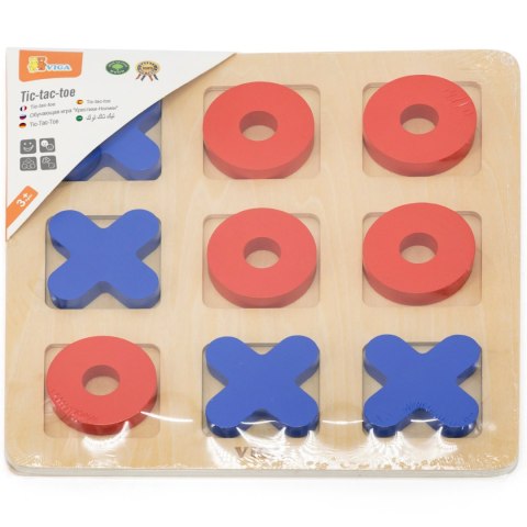 Viga Drewniana Gra Klasyczna Kółko i Krzyżyk