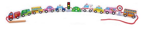 Viga Drewniana Przeplatanka Nawlekanka Sznurowanka Samochody Montessori