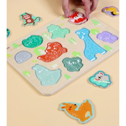 CLASSIC WORLD Drewniana Układanka Dopasuj Zwierzątka