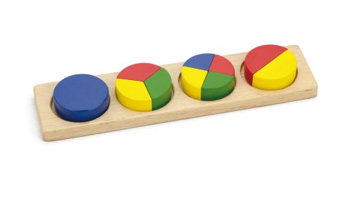 VIGA Drewniana Układanka Klocki Matematyczne Ułamki 10 Klocków Montessori VIGA Drewniana Układanka Klocki Matematyczne Ułamki 10 Klocków Montessori