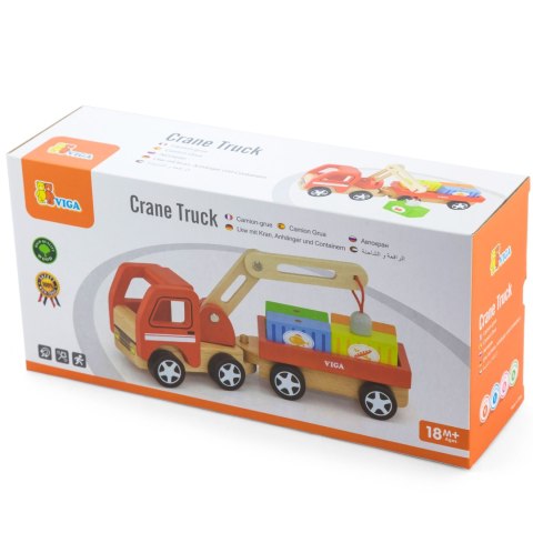 VIGA Drewniany Dźwig z kontenerami VIGA Drewniany Dźwig z kontenerami