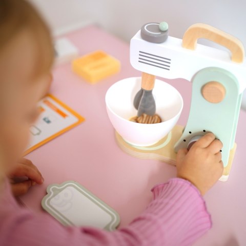 WOOPIE GREEN Drewniany Mikser Kuchenny Blender z Akcesoriami 11 el.