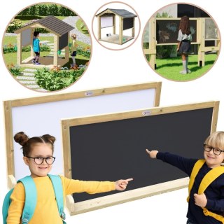 CLASSIC WORLD EDU Drewniana Tablica Dwustronna Kredowa- Magnetyczna Edukacyjna