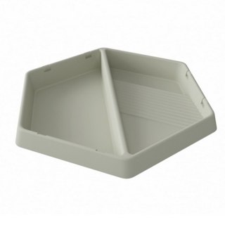 MASTERKIDZ Sześciokątna Taca z Dwiema Przegrodami Do Zabawy Piaskiem i Wodą