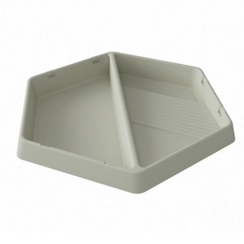 MASTERKIDZ Sześciokątna Taca z Dwiema Przegrodami Do Zabawy Piaskiem i Wodą