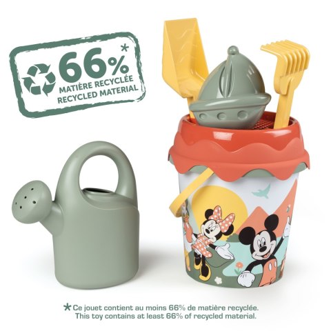 SMOBY GREEN Wiaderko z Akcesoriami do Piasku i Konewką z Bioplastiku SMOBY GREEN Wiaderko z Akcesoriami do Piasku i Konewką z Bioplastiku