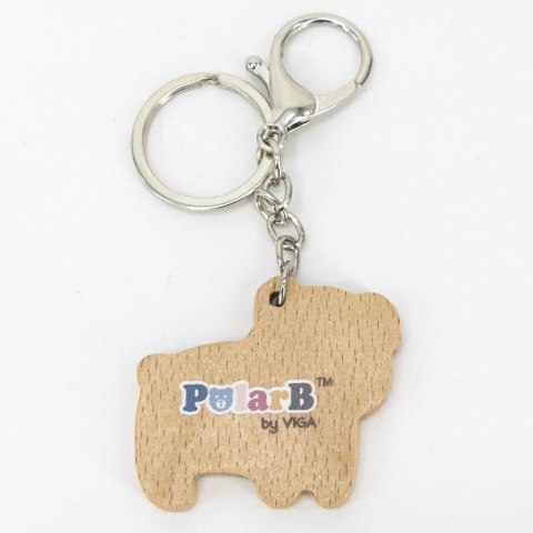 VIGA PolarB Drewniany Breloczek Biały Miś Brelok VIGA PolarB Drewniany Breloczek Biały Miś Brelok