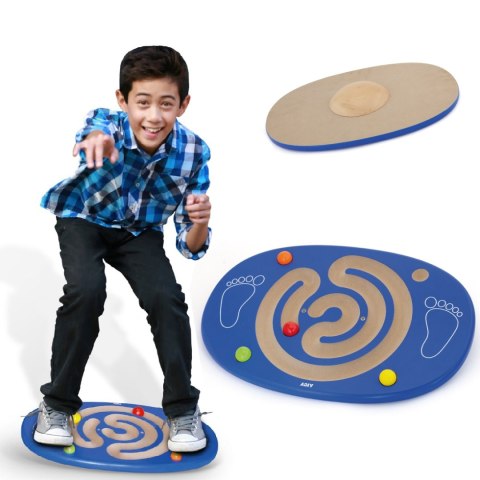VIGA Sensoryczna Drewniana Deska do balansowania z labiryntem VIGA Sensoryczna Drewniana Deska do balansowania z labiryntem