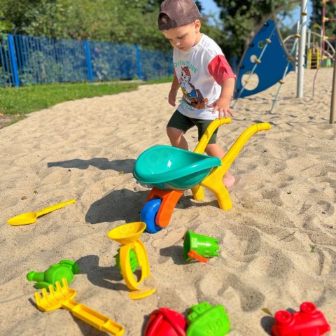 WOOPIE Taczka Ogrodowa Zestaw do Piasku 10 el. WOOPIE Taczka Ogrodowa Zestaw do Piasku 10 el.