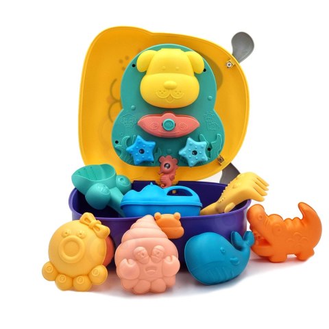 WOOPIE Zestaw do Piasku 3w1 Walizka Piesek Stolik Wodny