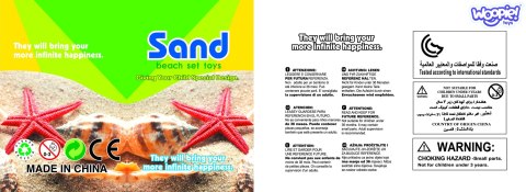 WOOPIE Zestaw do Piasku Dinozaury Wykopalisko 9 el.