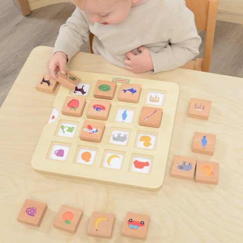 MASTERKIDZ Gra Dopasuj Cienie Łączenie w Pary Rozpoznawanie Przedmiotów Montessori
