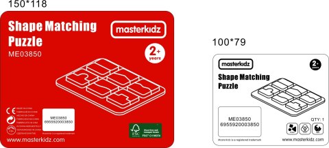 MASTERKIDZ Tablica Edukacjna Sorter Dopasowanie Kształty i Kolory MASTERKIDZ Tablica Edukacjna Sorter Dopasowanie Kształty i Kolory