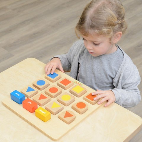 MASTERKIDZ Tablica Edukacyjna Sorter Kształty i Kolory MASTERKIDZ Tablica Edukacyjna Sorter Kształty i Kolory