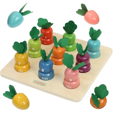 MASTERKIDZ Tablica Edukacyjna Warzywa Nauka Liczb i Kolorów Montessori MASTERKIDZ Tablica Edukacyjna Warzywa Nauka Liczb i Kolorów Montessori