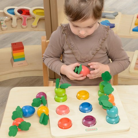 MASTERKIDZ Tablica Edukacyjna Warzywa Nauka Liczb i Kolorów Montessori MASTERKIDZ Tablica Edukacyjna Warzywa Nauka Liczb i Kolorów Montessori