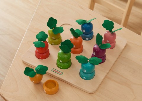MASTERKIDZ Tablica Edukacyjna Warzywa Nauka Liczb i Kolorów Montessori MASTERKIDZ Tablica Edukacyjna Warzywa Nauka Liczb i Kolorów Montessori