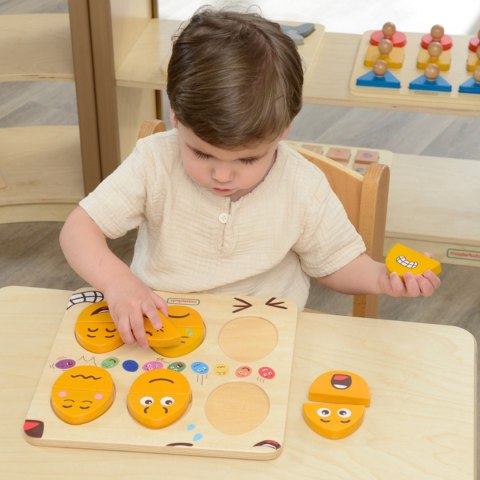 MASTERKIDZ Tablica do Nauki Emocji Drewniane Jajka jaki Humor? Montessori MASTERKIDZ Tablica do Nauki Emocji Drewniane Jajka jaki Humor? Montessori