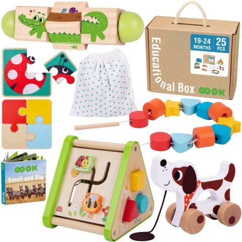 TOOKY TOY Box Pudełko XXL Montessori Edukacyjne 6w1 Sensoryczne 19-24 Mies