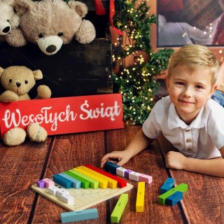 TOOKY TOY Drewniana Tablica Matematyczna Nauka Liczenia Liczydło