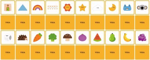 VIGA Drewniana Gra W Ciemno Losowanie Wzorów