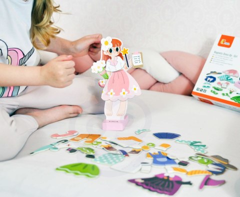 VIGA Drewniana Układanka Magnetyczna Ubieranka Edukacyjna VIGA Drewniana Układanka Magnetyczna Ubieranka Edukacyjna