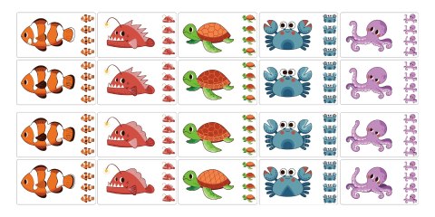 VIGA Gra Porównaj Znajdź Różnice Zwierzęta Morskie