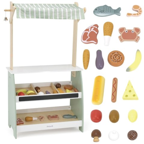 VIGA PolarB Drewniane Stoisko Targowe Zestaw XXl Stragan Sklep z Akcesoriamii