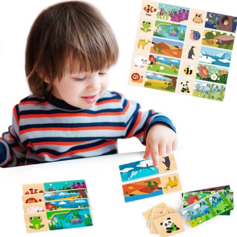 VIGA Puzzle Logiczne ze Zwierzętami Układanka VIGA Puzzle Logiczne ze Zwierzętami Układanka