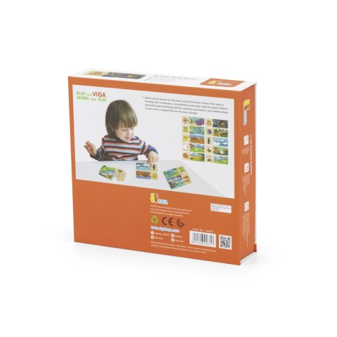 VIGA Puzzle Logiczne ze Zwierzętami Układanka VIGA Puzzle Logiczne ze Zwierzętami Układanka