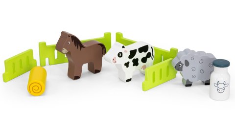 VIGA Traktor Drewniany Zwięrzatka Farma Zagroda VIGA Traktor Drewniany Zwięrzatka Farma Zagroda