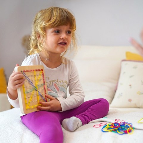 WOOPIE GREEN Geoplan na Gumki Drewniana Układanka 69 el. Certyfikat FSC