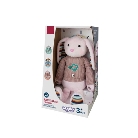 WOOPIE Interaktywny Króliczek Przytulanka z Dźwiękiem i Światłem