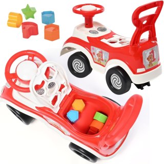 WOOPIE Jeździk 4w1 Sorter Pchacz Chodzik + Klakson Schowek