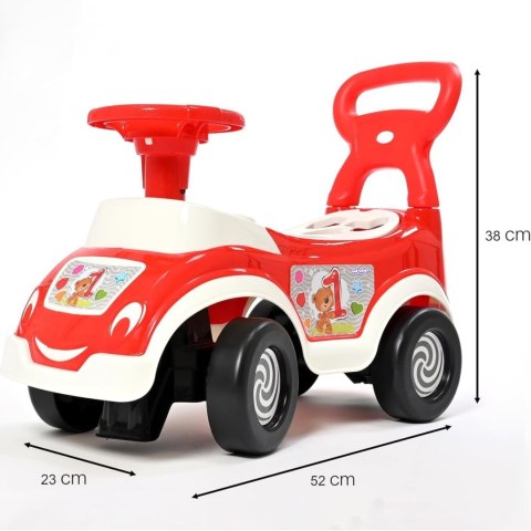 Woopie Jeździk 4W1 Sorter Pchacz Chodzik + Klakson Schowek