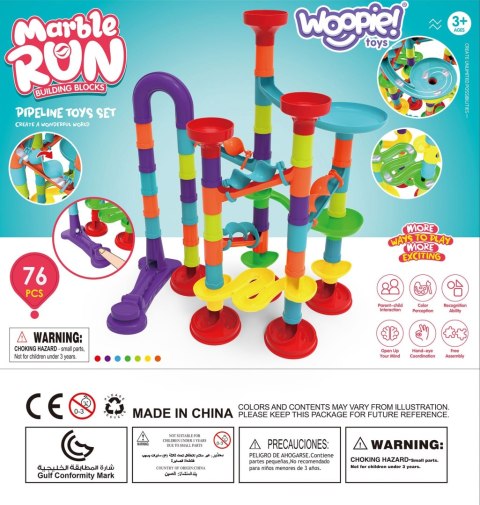 Woopie Kulodrom Tor Kulkowy Zestaw Spirala 76 El.