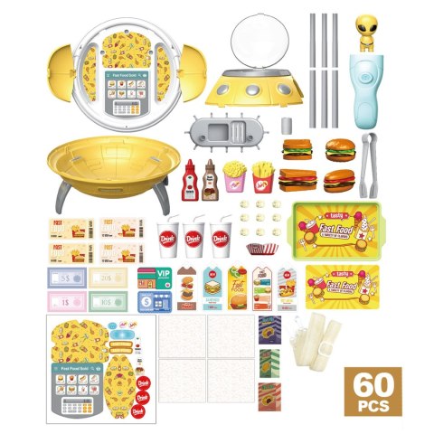 Woopie Sklep Fast Food 3W1 Plecak Projektor Ufo 60 El.