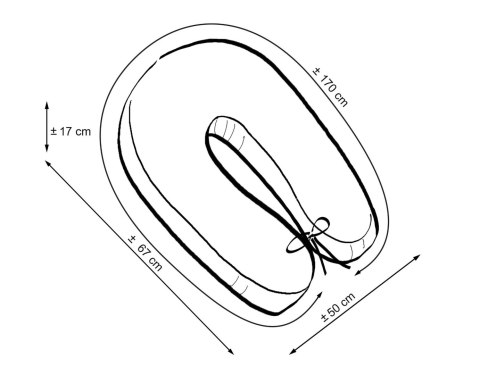 Bawełniana Poszewka Do Poduszki Ciążowej Longer - Łapacze Snów Na Granacie