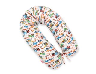 Bawełniana Poszewka Do Poduszki Ciążowej Longer - Plac Budowy