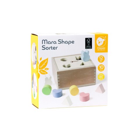 CLASSIC WORLD Układanie Kształtów Sorter Drewniany dla Dzieci 10 el. CLASSIC WORLD Układanie Kształtów Sorter Drewniany dla Dzieci 10 el.