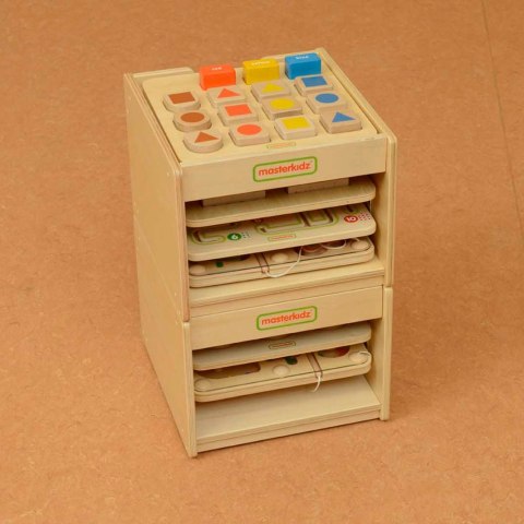 MASTERDKIZ Szafka do Przechowywania Poręcznych Tablic Edukacyjnych Mała na 3 Tablice MASTERDKIZ Szafka do Przechowywania Poręcznych Tablic Edukacyjnych Mała na 3 Tablice