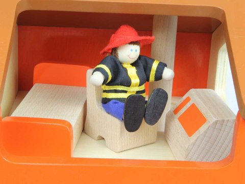 MASTERKIDZ Mini Remiza Strażacka Drewniany Zestaw MASTERKIDZ Mini Remiza Strażacka Drewniany Zestaw