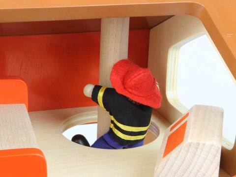 MASTERKIDZ Mini Remiza Strażacka Drewniany Zestaw MASTERKIDZ Mini Remiza Strażacka Drewniany Zestaw