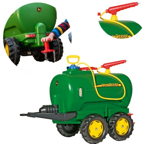 Rolly Toys rollyTanker John Deere cysterna dwuosiowa + pompka Rolly Toys rollyTanker John Deere cysterna dwuosiowa + pompka